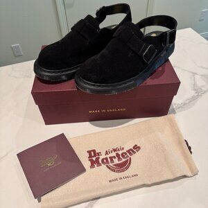 Dr. Martens Jorge Made in England Suede Slingback Mules - Unisex